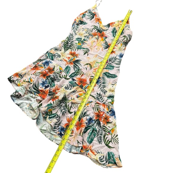 Amanda Uprichard Mini Floral Silk Cocktail Dress Large - Picture 9 of 11